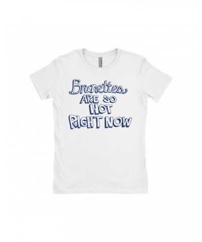 Britney Spears Ladies' Boyfriend T-Shirt | Brunettes Are So Hot Right Now Worn By Shirt $9.86 Shirts
