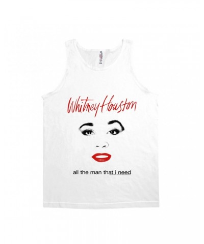 Whitney Houston Unisex Tank Top | All The Man That I Need Album Cover Design Shirt $7.60 Shirts
