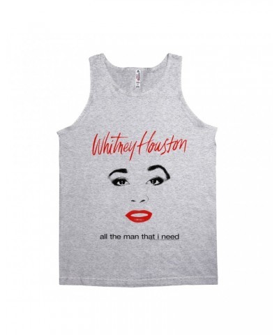 Whitney Houston Unisex Tank Top | All The Man That I Need Album Cover Design Shirt $7.60 Shirts