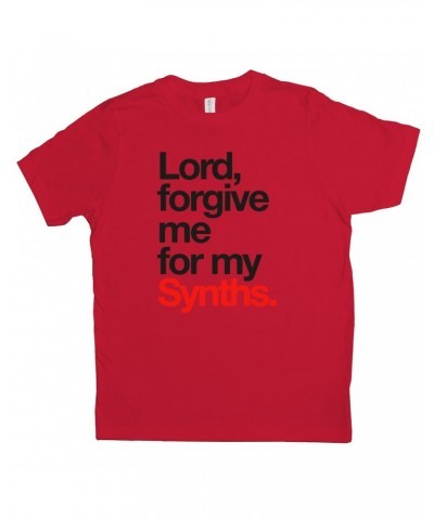 Music Life Kids T-shirt | Forgive Me For My Synths Kids Tee $10.96 Kids