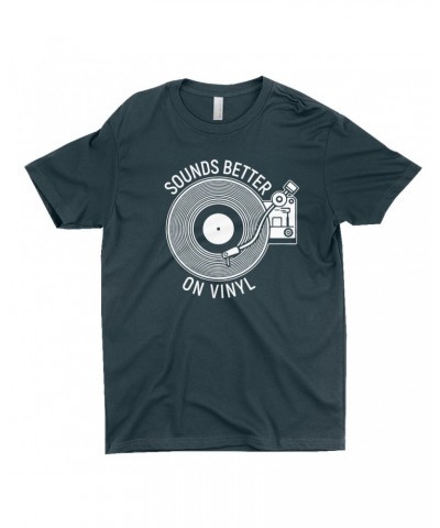 Music Life T-Shirt | Vinyl Sounds Better Shirt $9.11 Shirts