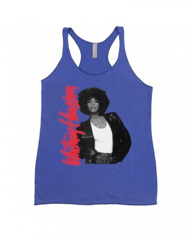 Whitney Houston Bold Colored Racerback Tank | Album Photo and Red Neon Logo Shirt $5.36 Shirts