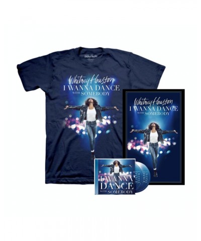 Whitney Houston I Wanna Dance With Somebody Movie Soundtrack Bundle - CD T-shirt and Poster $8.19 CD