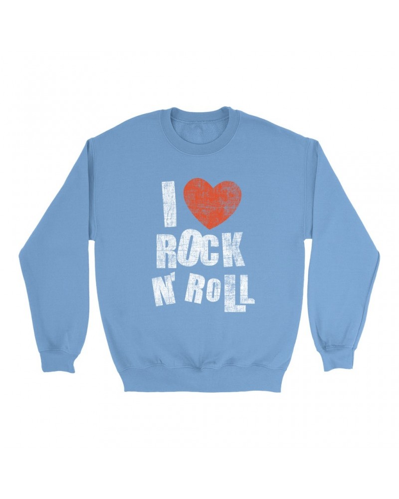 Music Life Colorful Sweatshirt | I Heart Rock n' Roll Sweatshirt $5.99 Sweatshirts