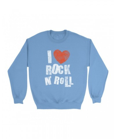 Music Life Colorful Sweatshirt | I Heart Rock n' Roll Sweatshirt $5.99 Sweatshirts