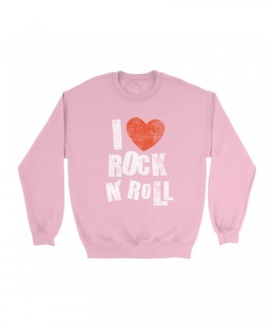 Music Life Colorful Sweatshirt | I Heart Rock n' Roll Sweatshirt $5.99 Sweatshirts