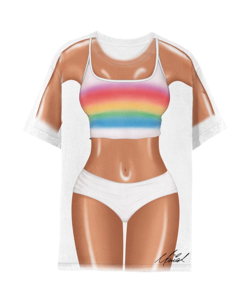 Mariah Carey Mariah Rainbow Body Tee $4.30 Shirts