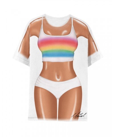 Mariah Carey Mariah Rainbow Body Tee $4.30 Shirts