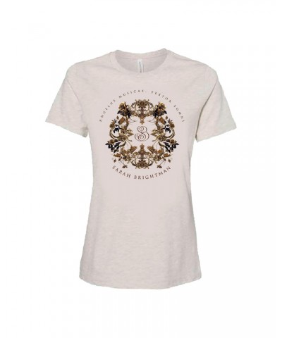 Sarah Brightman SB Circle Monogram Natural Ladies Tee $7.97 Shirts