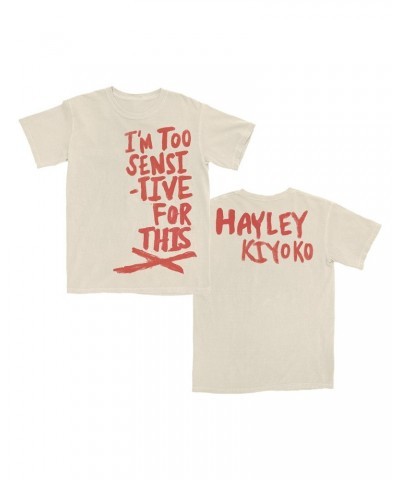 Hayley Kiyoko I'm Too Sensitive Natural T-Shirt $14.09 Shirts