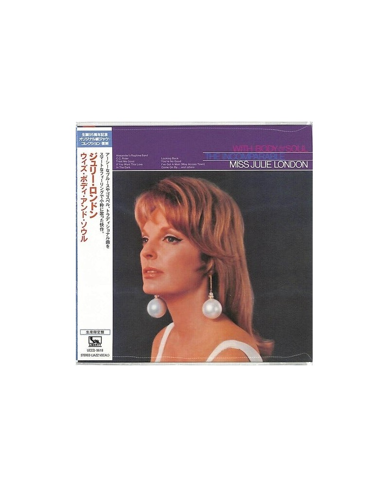 Julie London WITH BODY & SOUL CD $8.20 CD