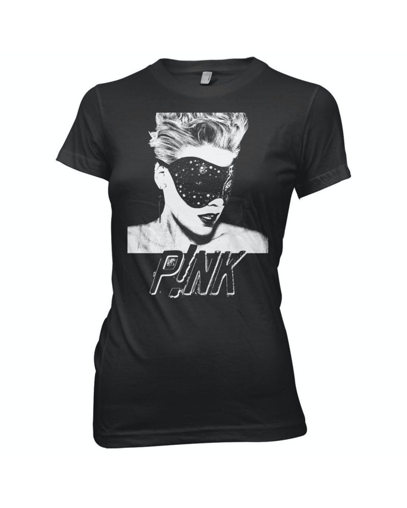 P!nk Masked Junior T-Shirt $7.58 Shirts