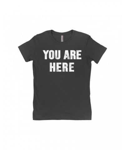 John Lennon Ladies' Boyfriend T-Shirt | You Are Here Distressed Design Worn By Shirt $5.04 Shirts