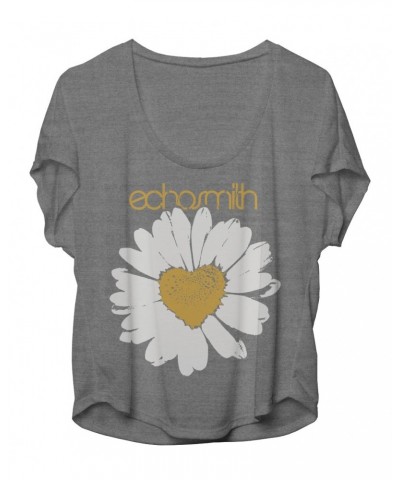 Echosmith Daisy Heart Flowy Fit Women's T-Shirt $9.44 Shirts