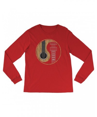 Music Life Long Sleeve Shirt | Guitar Yin-Yang Shirt $9.89 Shirts