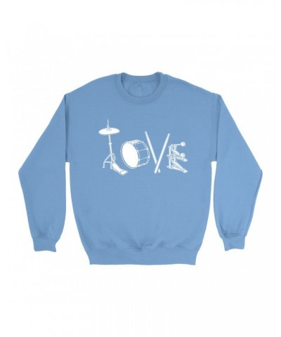 Music Life Colorful Sweatshirt | Drum Love Sweatshirt $6.82 Sweatshirts