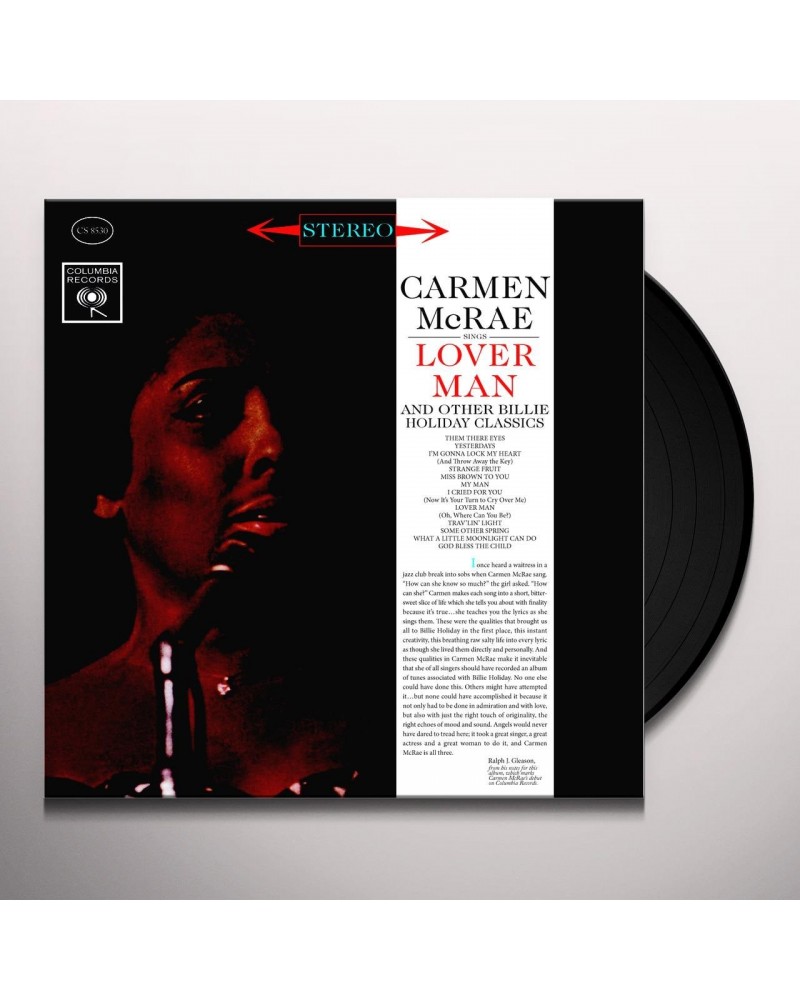 Carmen McRae SINGS LOVER MAN Vinyl Record $4.67 Vinyl