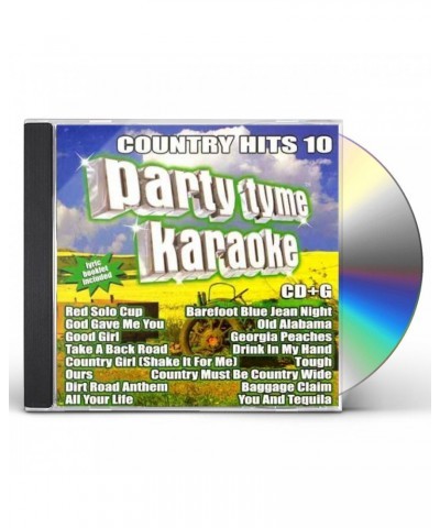 Party Tyme Karaoke Country Hits 10 (16-song CD+G) CD $16.65 CD