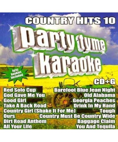 Party Tyme Karaoke Country Hits 10 (16-song CD+G) CD $16.65 CD