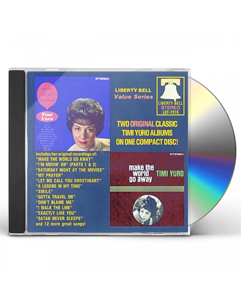 Timi Yuro LET ME CALL YOU SWEETHEART / MAKE THE WORLD GO CD $14.62 CD