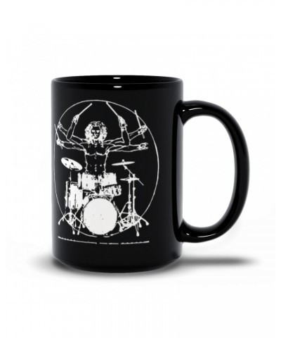 Music Life Mug | Vitruvian Drummer Mug $9.62 Drinkware