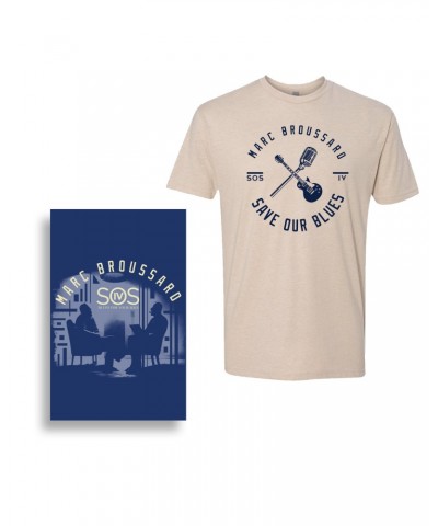 Marc Broussard S.O.S. IV Album Poster + Save Our Blues Tee $10.55 Shirts